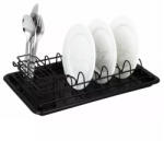 Kinghoff Edényszárító 38 x 24.5 cm - matt fekete (KH-1478)