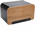 Kinghoff Premium kenyértartó - rozsdamentes acél / fa (KH-1071)