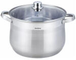 Klausberg fazék 10.7L, Ø26 cm- rozsdamentes acél, edzett üveg fedő (KB-7164)