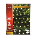 Home LED508DWW DOT LED-es fényfüzér, 500 db melegfehér LED, 8 mód, kül- és beltéri, 50 m (LED508DWW)