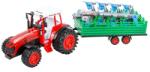 ReToys Traktor ekével és utánfutóval - 52 cm, többféle Ajánlott 3-6 éves korig fiúknak [Cikkszám 64673]