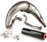 Stage6 MX_S6-9118810/RE Kipufogó Streetrace Magas Rögzítésű Cnc / Yamaha Dt50 - Piros, Fekete