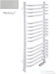 Radeco UMBERTO AD5-600/UE 1380x650 törölközőszárítós radiátor MERKURY 1 (metál ezüst) színben (Radeco_UMBERTO_AD5_600_UE_MERKURY1)