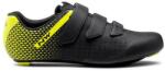 NorthWave Road Core 2 országúti kerékpáros cipő, SPD-SL, fekete-neon sárga, 44-es