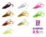 Delphin BOMB! Gumihal Nympha / 10db 2, 5cm/BRICK (690040301)