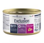 Exclusion Hypoallergenic Pork & Potato konzerv macskák számára 85 g - csui