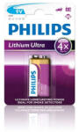 Philips 6FR61LB1A/10 elem lítium ultra 9v 1-bliszter (6FR61LB1A10)