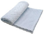  Wellsoft, nyomott mintás babatakaró 70*90 cm - világoskék