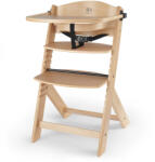 KinderKraft Enock Fa Etetőszék Natural Wooden - Állítható Magasságú Etetőszék Újszülöttkortól, Természetes Fa Színben, Stabil és Időtálló Kivitel