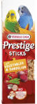 Versele-Laga Prestige Sticks Dupla Rúd (zöldség, pitypang) | Kiegészítő eledel hullámos papagájoknak - (2 db) 60 g
