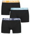 Jack & Jones Boxerek JACCONOR X3 Fekete EU L