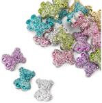  Körömdísz - 3D színes mackók 20db