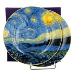 Duo Gift Van Gogh Csillagos éj porcelán desszertes tányér készlet - 2 darabos - díszdobozban (IMO-DG-95748)