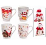 AFI Karácsonyi porcelán bögre design díszcsomagolásban - 300 ml - 4-féle (IMO-AFI-721429)