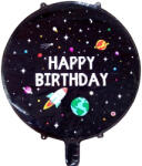  Űrhajós szülinapi Happy Birthday fólia lufi 45cm