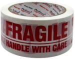 OPTIMA Banda adeziva pentru ambalare, 48mm x 60 m, 50 microni, Optima Fragile - alba cu imprimare rosie (OP-60504860F) - ihtis