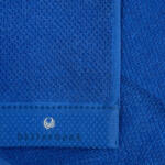 Billerbeck rizskötésű törölköző, Kék/Lazuli, 70x140 cm