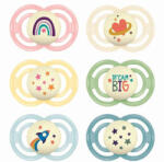 MAM Játszócumi Perfect night, megújult! szilikon lapított (méret: 2) 6+ hó - babybear