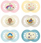 MAM Játszócumi Original night, Világítós, megújult! Egész karton szilikon lapított (méret: 3) 16+ hó (6 db/kr) - babybear