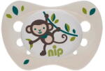 Nip Set 2 suzete Newborn cu tetina din silicon moale, forma anatomica, tetina ortodontica, cu inel, pentru nou-nascuti (0-2 luni), nip 31304