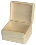  Fa dobozka fedéllel 16.2x13.2x9.5 cm (fa komponensek)