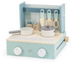 Label Label Label-Label Tűzhely zöld kiegészítőkkel - Fa játék szerepjátékokhoz