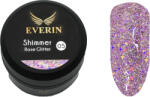 Everin Gel Color Shimmer Rose Glitter EVERIN 5ml - 05 | Gel Mov-Roz cu Sclipici Holografic pentru Manichiură Profesională (SRG-05)