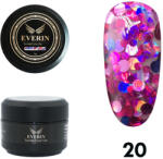 Everin Gel Fuchsia cu Paiete Holografice Mari Everin Twinkle 20 5g (TE20)