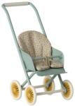 Maileg Accesorii pentru casuta de papusi - Carucior pentru papusi textile MICRO - MINT - Maileg