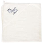 Ceba Baby Prosop Baie cu Gluga Copii, 100%Bumbac, 460g m2, Moale, Absorbant, Ceba Baby 100x100cm, zebra, alb, 815-302-632 (815-302-632)