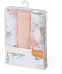 BabyOno Scutece muselina super soft, set 3 bucati, 100% bumbac, 70x70 cm, Babyono, 348 11 (348/11)