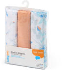 BabyOno Scutece muselina super soft, set 3 bucati, 100% bumbac, 70x70 cm, Babyono, 348 09 (348/09)