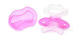Babyono Inel gingival cu forma de suzeta roz Babyono 1008 02 (1008/02)