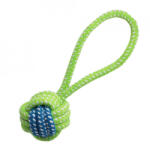 Perfect Pet Jucarie pentru caini - Minge din sfoara cu maner verde