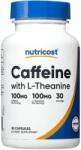 Nutricost Caffeine with L-Theanine, 30 капсули, Nutricost (57210 (023101) NC)