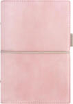 FILOFAX Kalendárium, gyűrűs, betétlapokkal, pocket méret, FILOFAX, "Domino" Soft", pasztell rózsaszín (FX-022581) - iroszer24