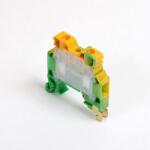 ONKA 10mm2 PE Conector șină cu șurub bloc terminal șină DIN terminal 2 fire gri, 1010221 (1010221)