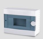ARS Tablou de distribuție modular 9 MOD (9 siguranțe), dulap de distribuție montat la suprafață, plastic, ușă transparentă IP40, 341214 (341214)