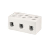 ONKA 4-6mm2 / 3 bobine Steatit / Ceramică / Porțelan Conector - BLOC TERMINAL PORCELAIN, 1070005 (1070005)