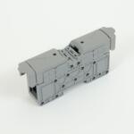 ONKA 50mm2 M8 Bloc terminal conector șină cu șurub Terminal șină DIN cu capac de protecție, gri, 1030031 (1030031)