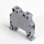 ONKA 6mm2 Conector șină cu șurub bloc terminal șină DIN terminal 2 fire gri, 1010032 (1010032)