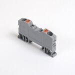 ONKA 6mm2 conector cu arc pentru șină bandă terminală pentru șină DIN bandă terminală cu 2 fire gri, 1020034 (1020034)