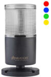 MUCCO Coloană RGB cu buzzer / Baliză de semnal pentru montare pe suprafață (SNT-T72-B-RGB)