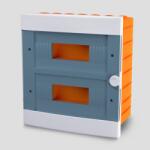 ARS Tablou de distribuție modular 24 MOD (24 siguranțe), dulap de distribuție încastrat din plastic, ușă transparentă IP40, 341208 (341208)