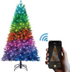 Regal Brad Artificial de Craciun Iluminat LED Twinkly Smart cu Control din Telefon si Ace 3D PE Verde 180cm (8002361)