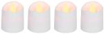 MagicHome MagicHome karácsonyi gyertya, készlet 4 db, egyszerű világítás, 3, 8 x 5 cm (ST8091475)