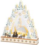 MagicHome MagicHome karácsonyi dekoráció, Falu, LED, MDF, 30 x 7 x 33, 5 cm (ST8091483)