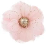 MagicHome MagicHome karácsonyi virág, pelyhes, rózsaszín 12 x 12 x 6 cm (ST8091442)