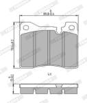 FERODO set placute frana, frana disc FERODO PREMIER ECO FRICTION FDB161 (FDB161)