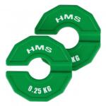 HMS Set greutati cauciucate HMS TSN25 2x0.25 kg/35 mm (17-61-127)